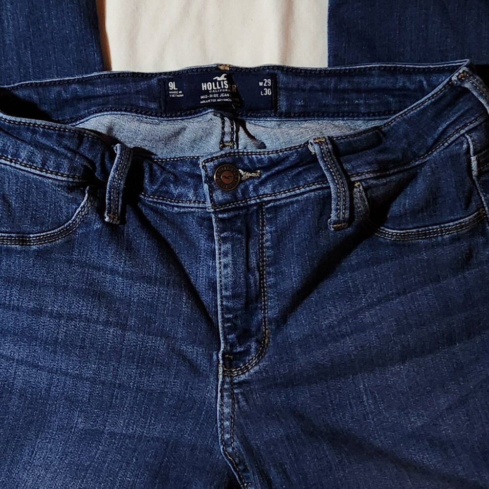 Hollister jeans leggings sz 9 Long skinny good condition - Picture 3 of 5